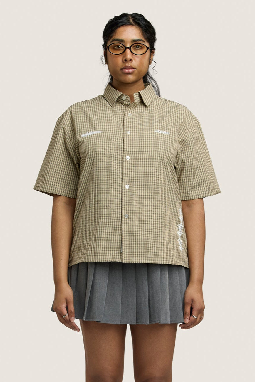 Rhythm Boxy Shirt - Chocolate Check