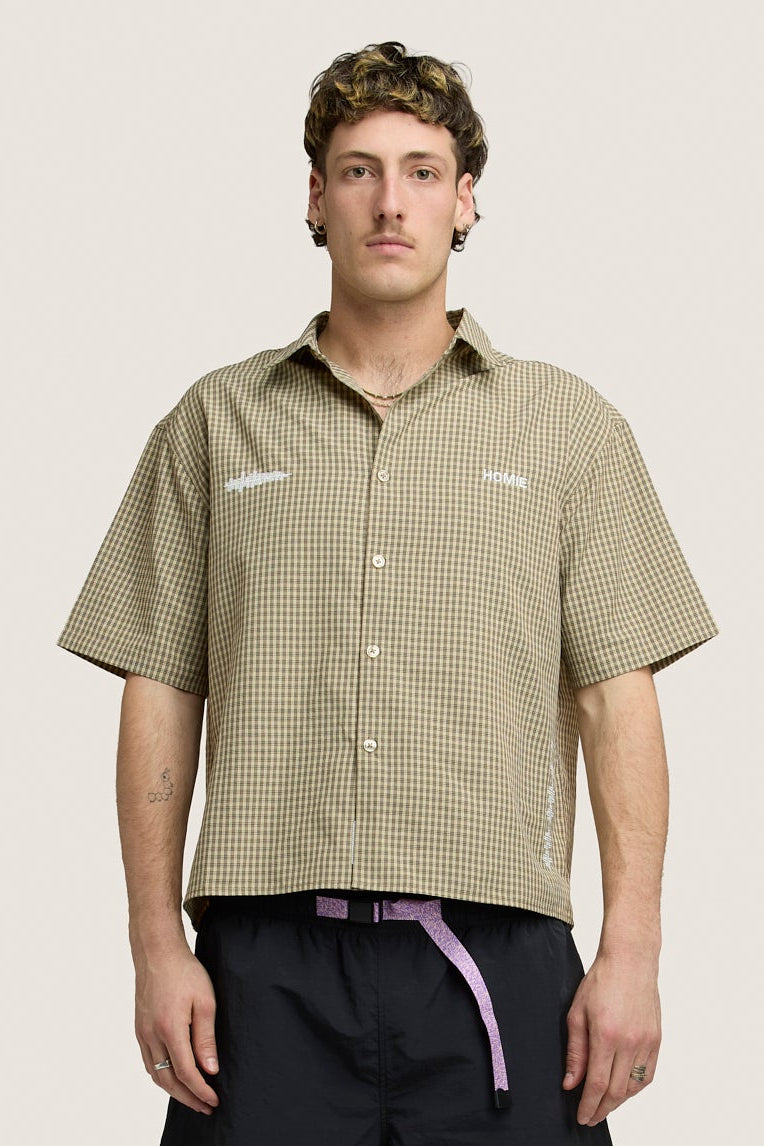 Rhythm Boxy Shirt - Chocolate Check