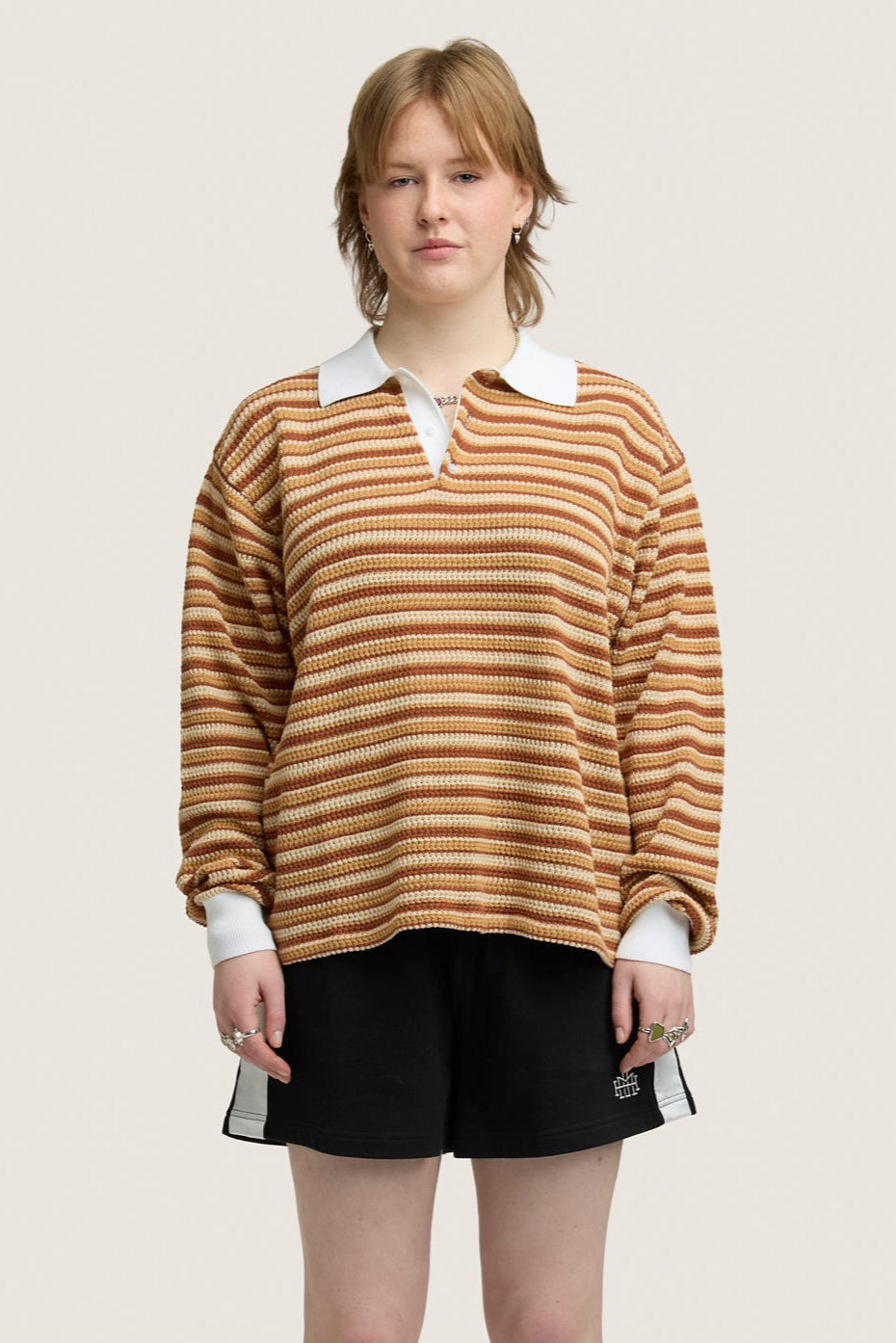 Stripe Rugby Knit - Brown