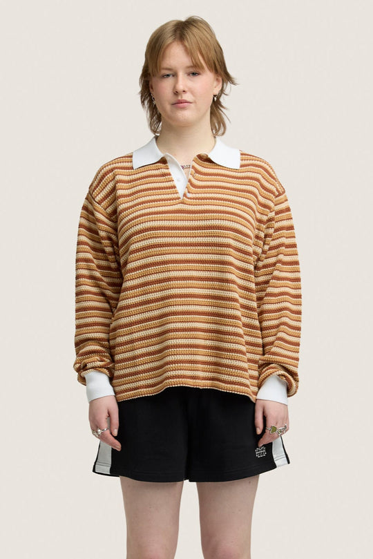Stripe Rugby Knit - Brown