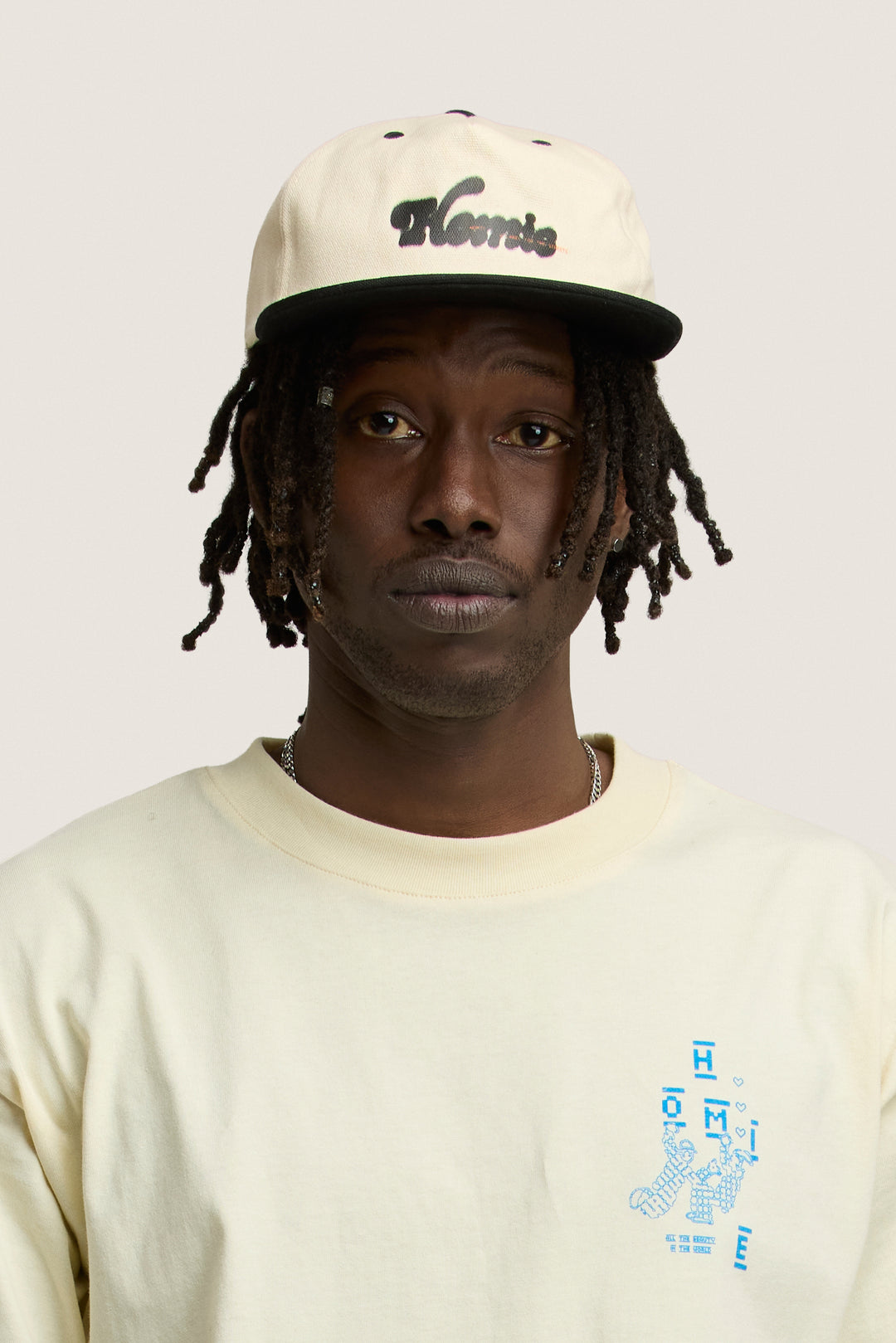 Don’t Stand Still Snapback - Cream / Black