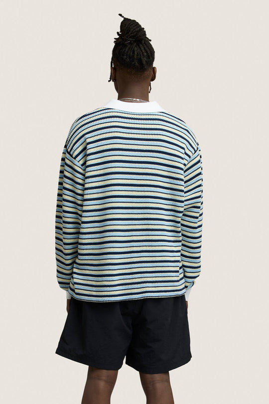 Stripe Rugby Knit - Blue