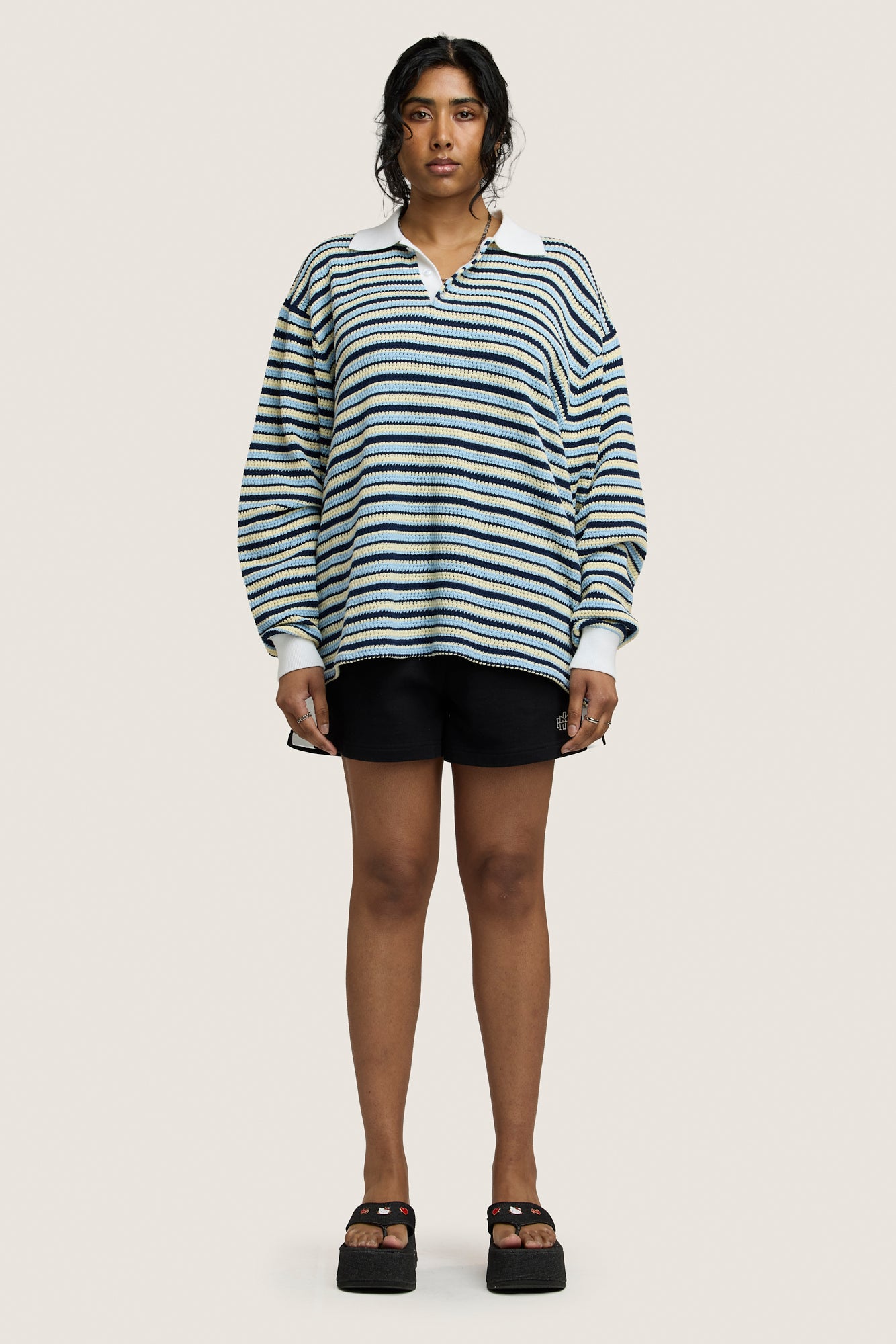 Stripe Rugby Knit - Blue