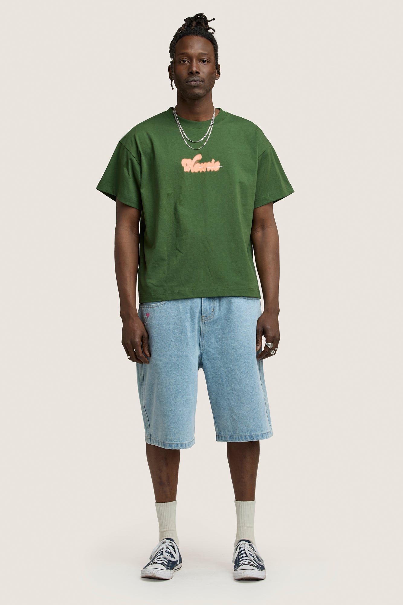 Creating Nostalgia Jorts - Medium Blue
