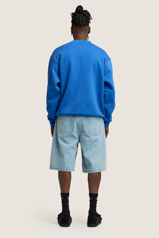Earth Blossom Crewneck - Royal Blue