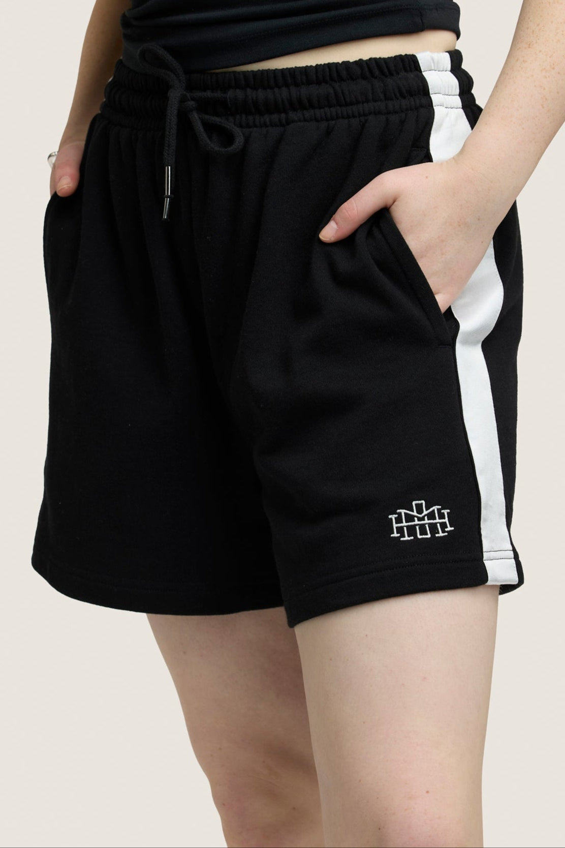 Stripe Shorts - Black