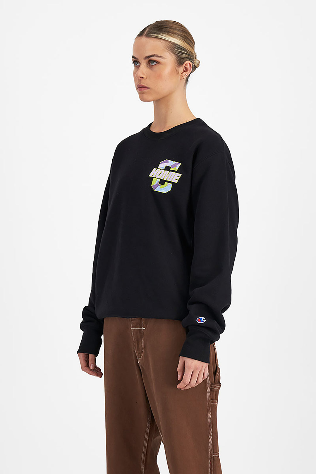 Reverse Weave HoMie x Champion Crew - Black - S