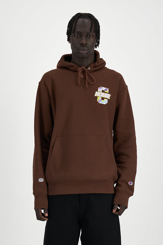 Reverse Weave HoMie x Champion Hoodie - Brown Bear