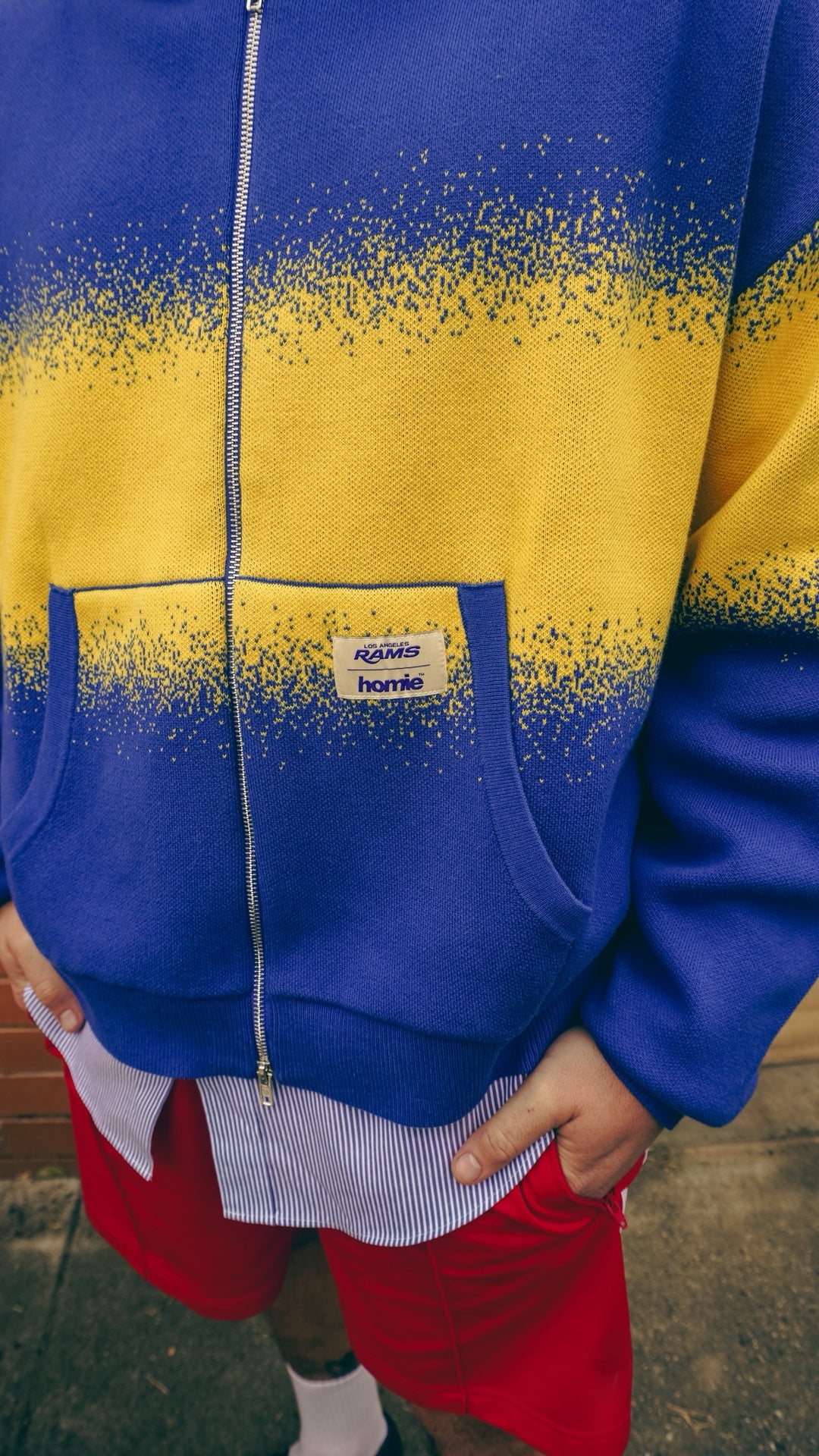 Los Angeles Rams - Crop Zip Knitted Hoodie