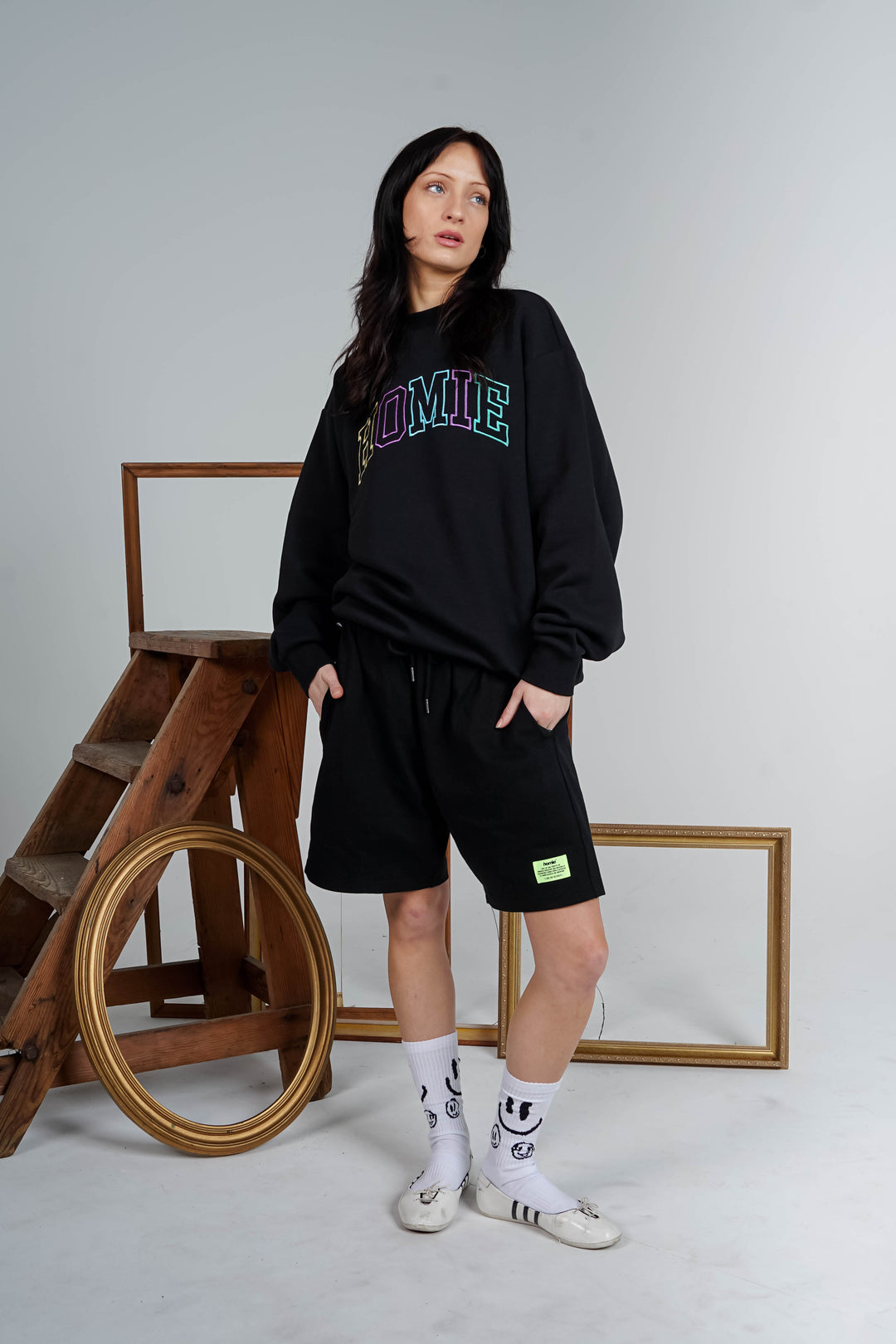 College Crewneck - Black