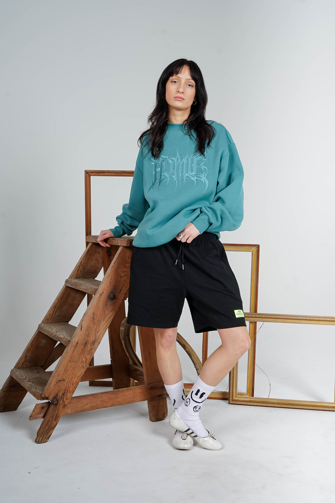 Gothic Crewneck - Teal