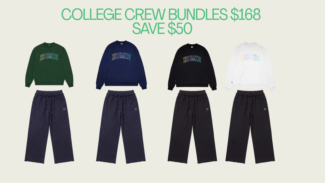 College Crew + Trackpant Bundle
