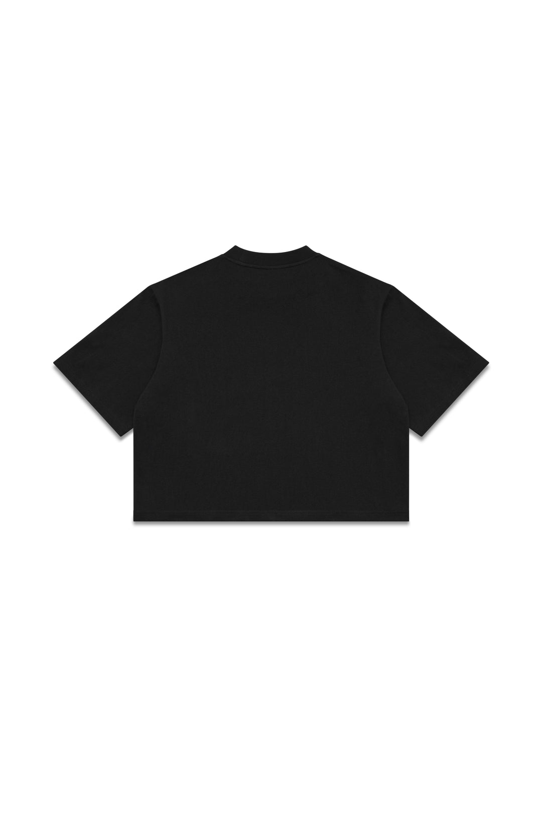 Heavy Weight Cropped Tee - Black