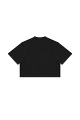 Heavy Weight Cropped Tee - Black