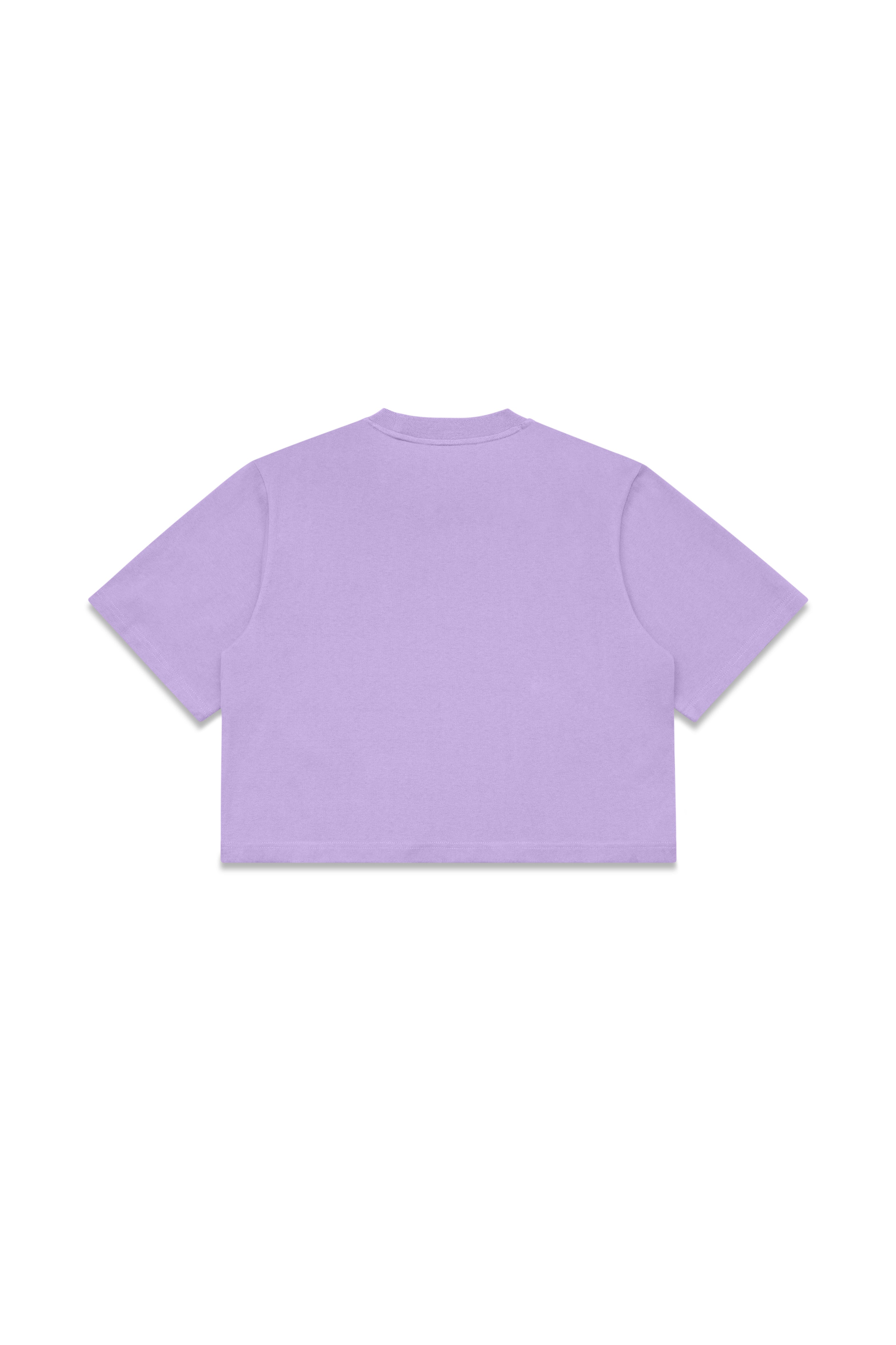Heavy Weight Cropped Tee - Lilac