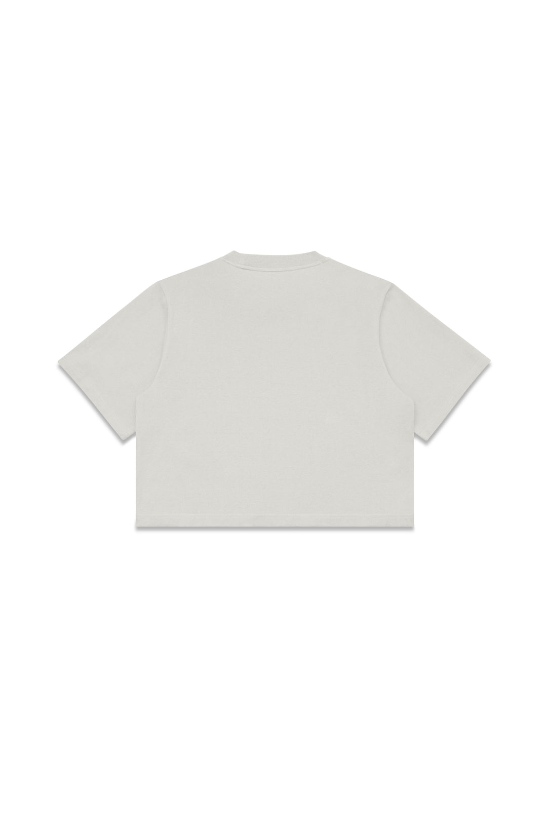 Heavy Weight Cropped Tee - Dove Grey