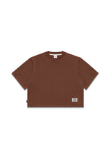 Heavy Weight Crop Tee - Chocolate