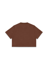 Heavy Weight Crop Tee - Chocolate
