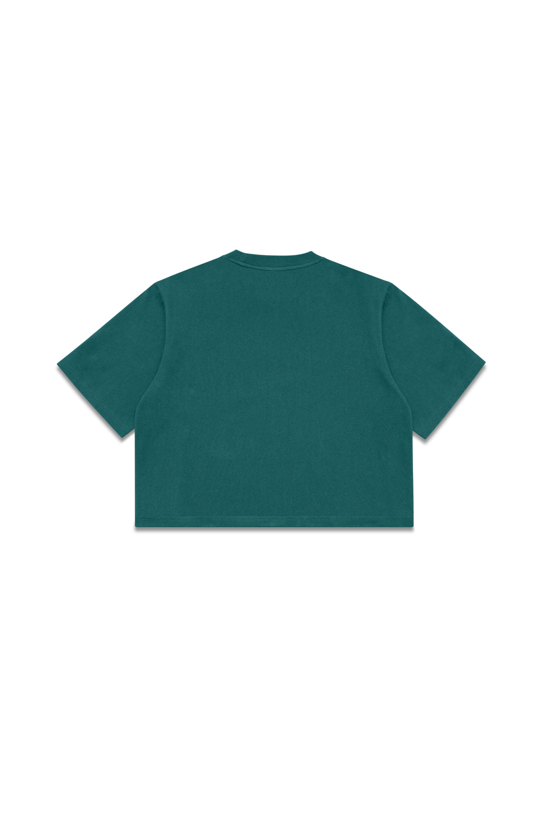 Heavy Weight Cropped Tee - Forest Green