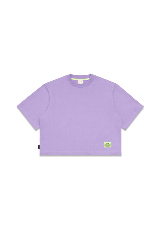 Heavy Weight Cropped Tee - Lilac