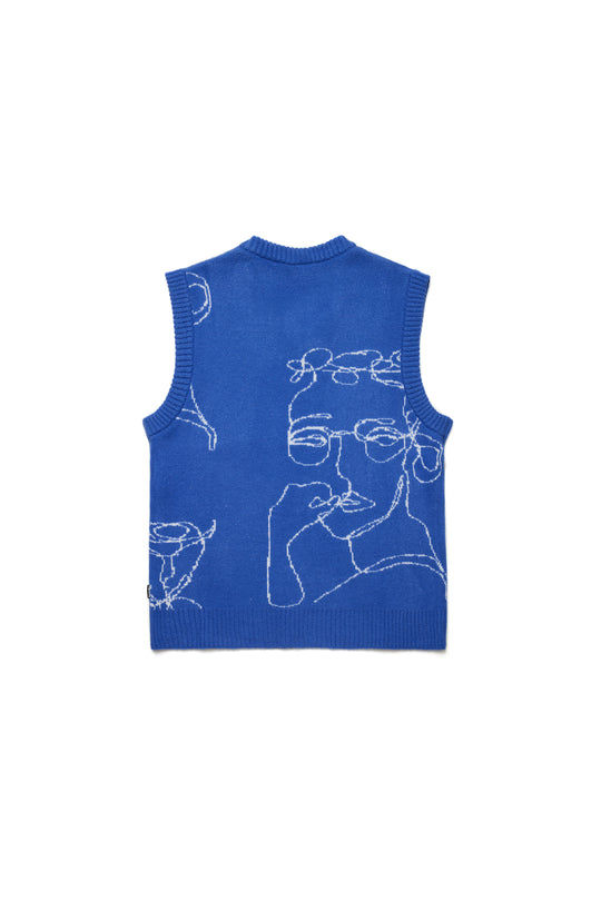 Portrait Vest - Blue