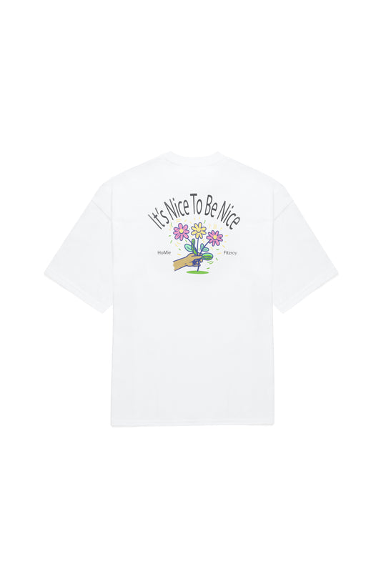 Nice To Be Nice Tee - White