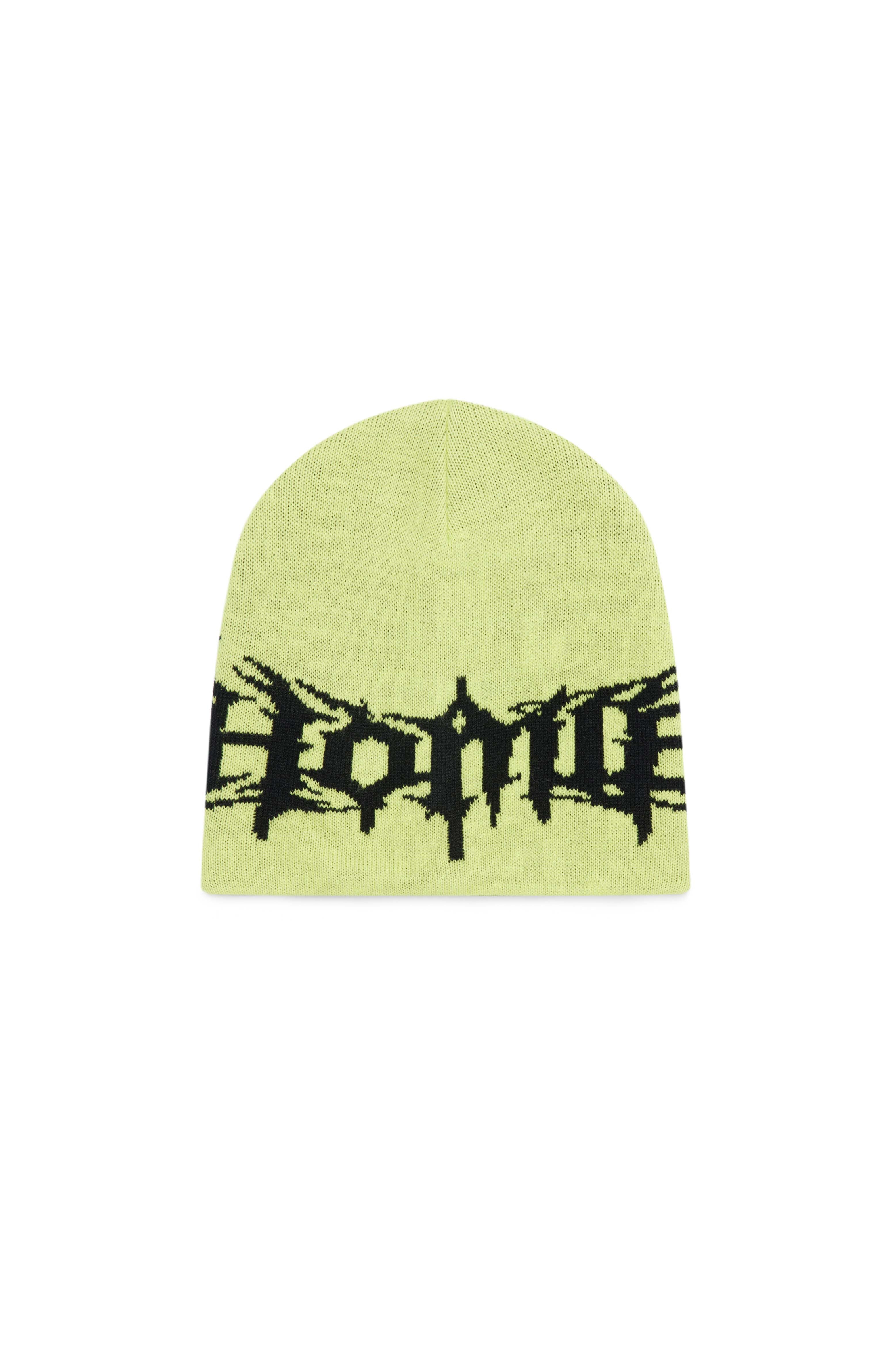 Gothic Beanie - Neon Green