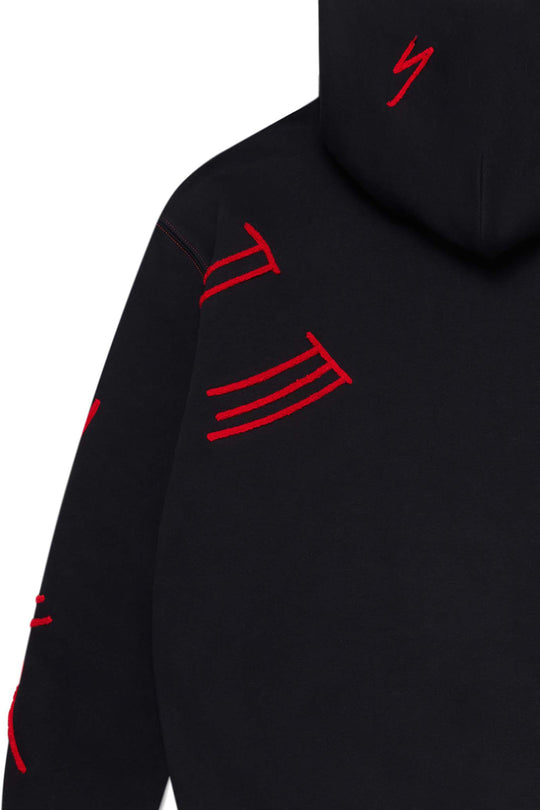 Flower Hoodie - Black