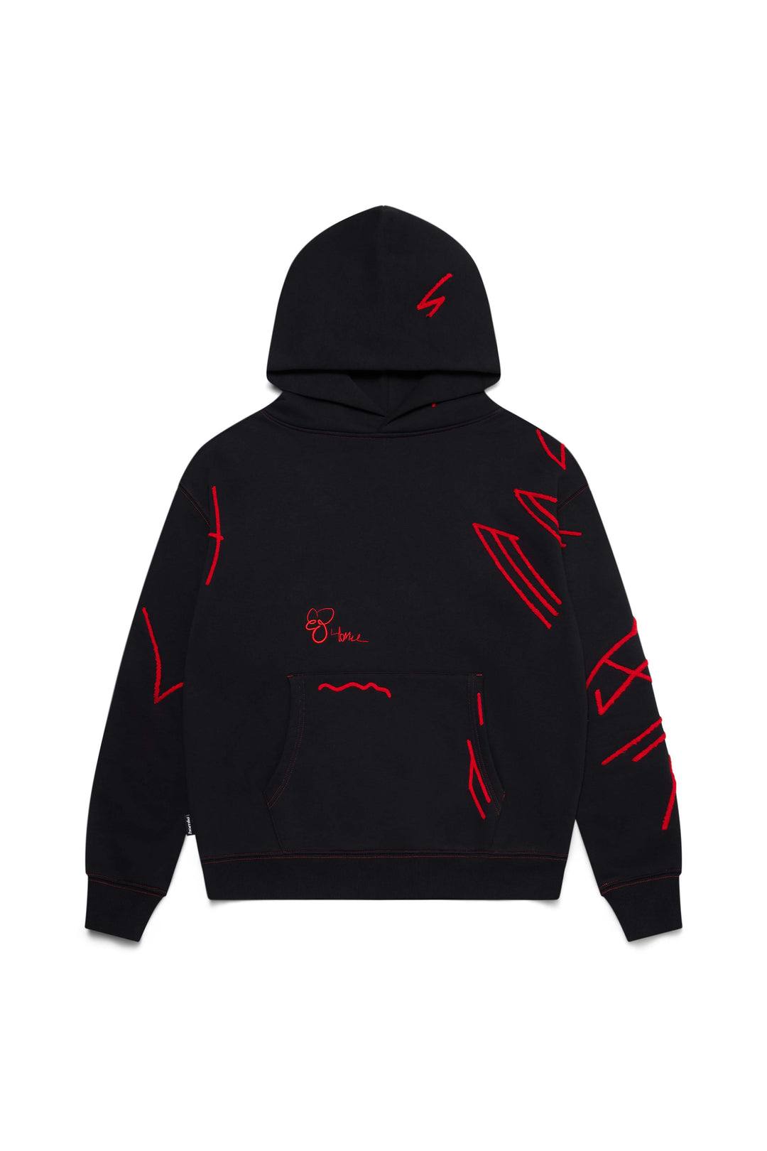 Flower Hoodie - Black