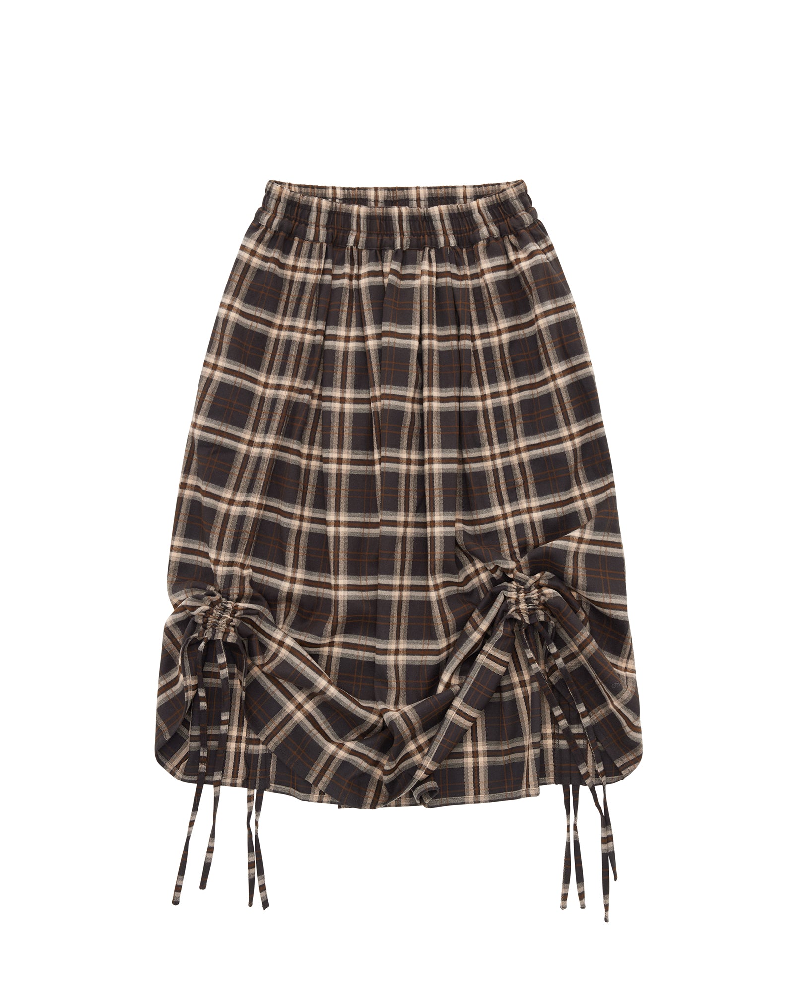 Kristy Tartan Skirt - Espresso