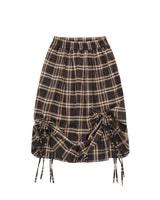Kristy Tartan Skirt - Espresso