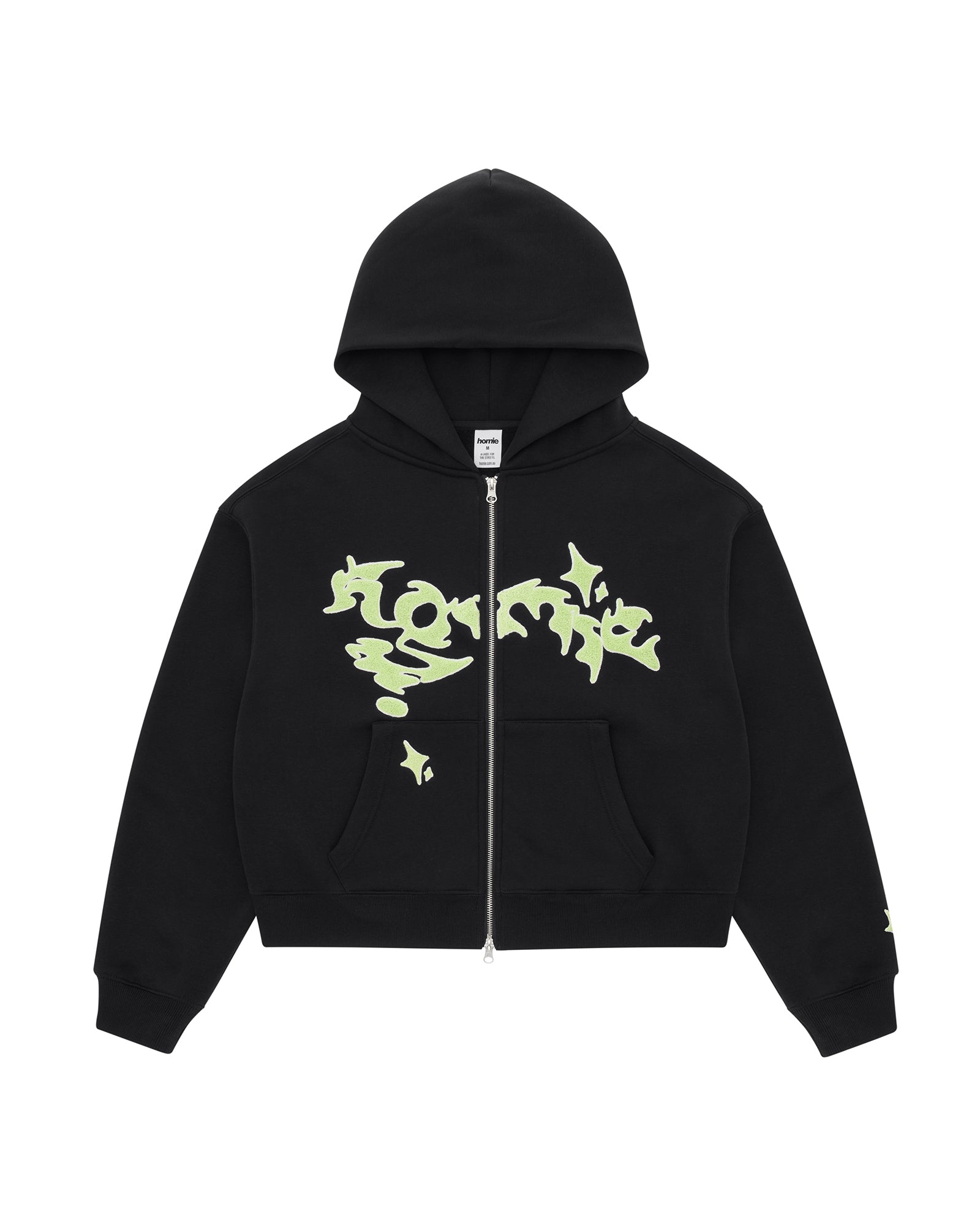 Shadow Zip Hoodie  - Black