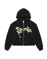 Shadow Zip Hoodie  - Black