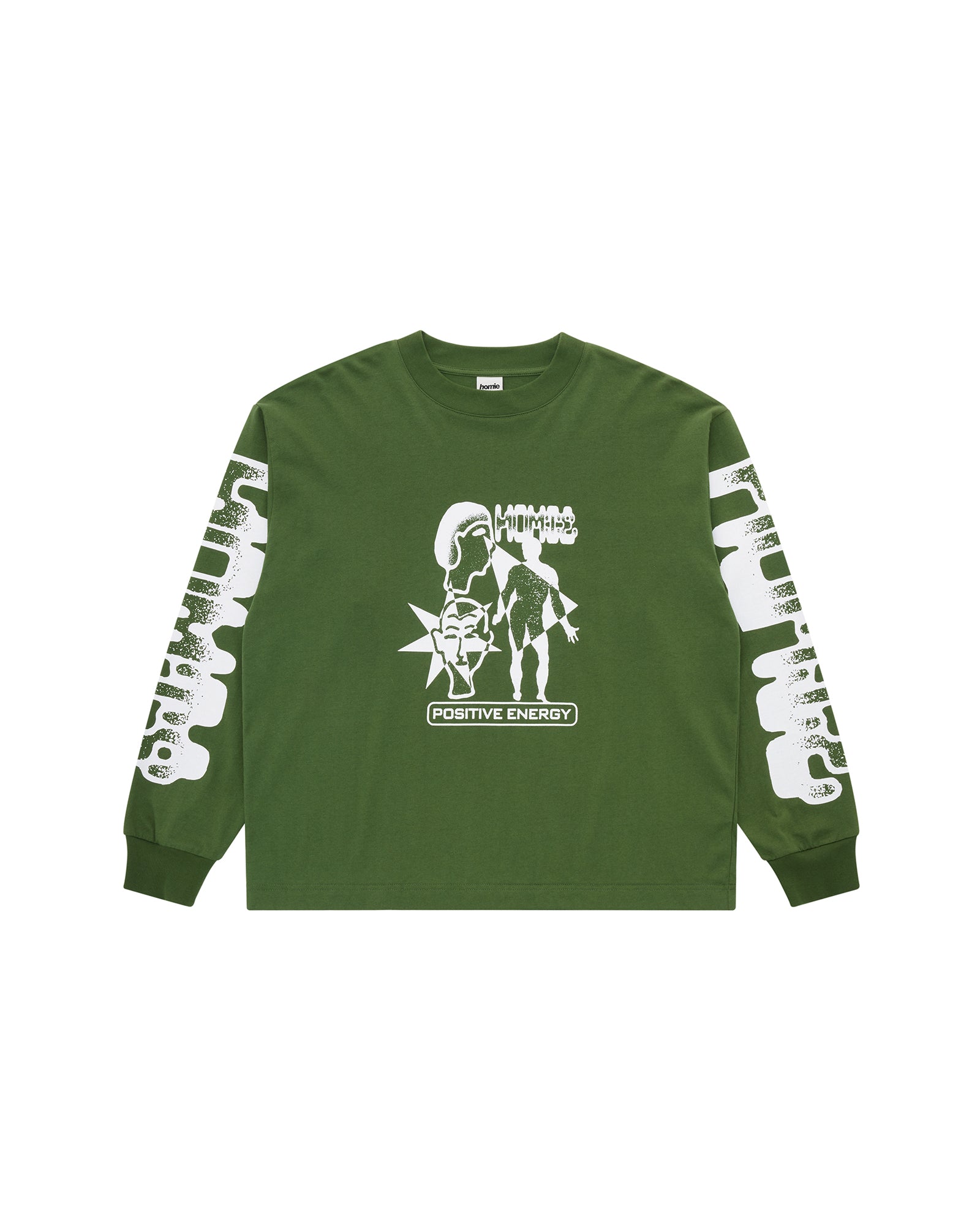 トップス AFB POSITIVE ENERGY LS TEE Positive Energy LS Tee Forest Green | Cotton Long Sleeve Tee