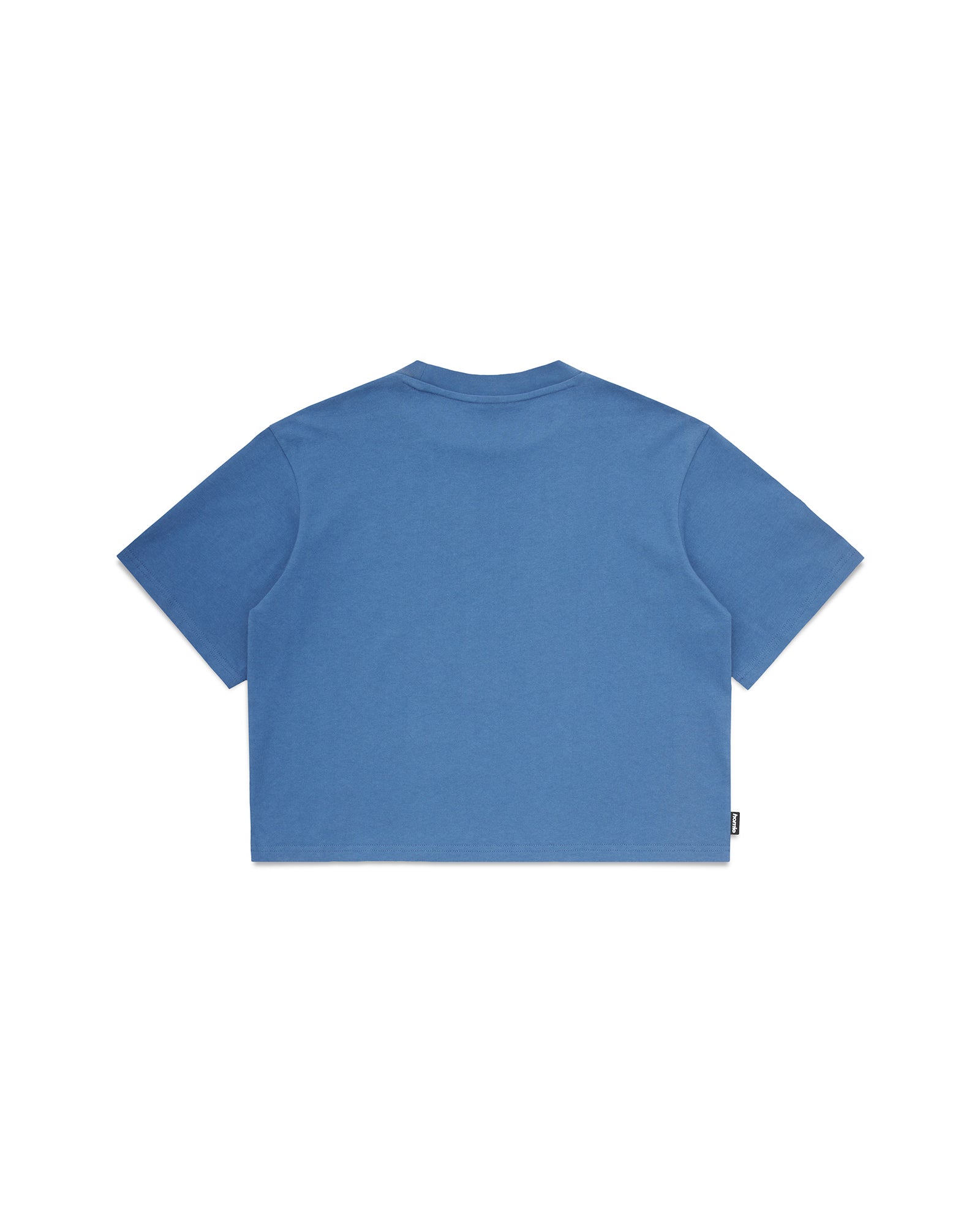 Heavy Weight Cropped Tee - Colbalt Blue