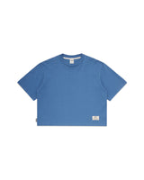 Heavy Weight Cropped Tee - Colbalt Blue