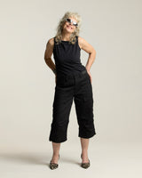Cargo Capri Pants - Black
