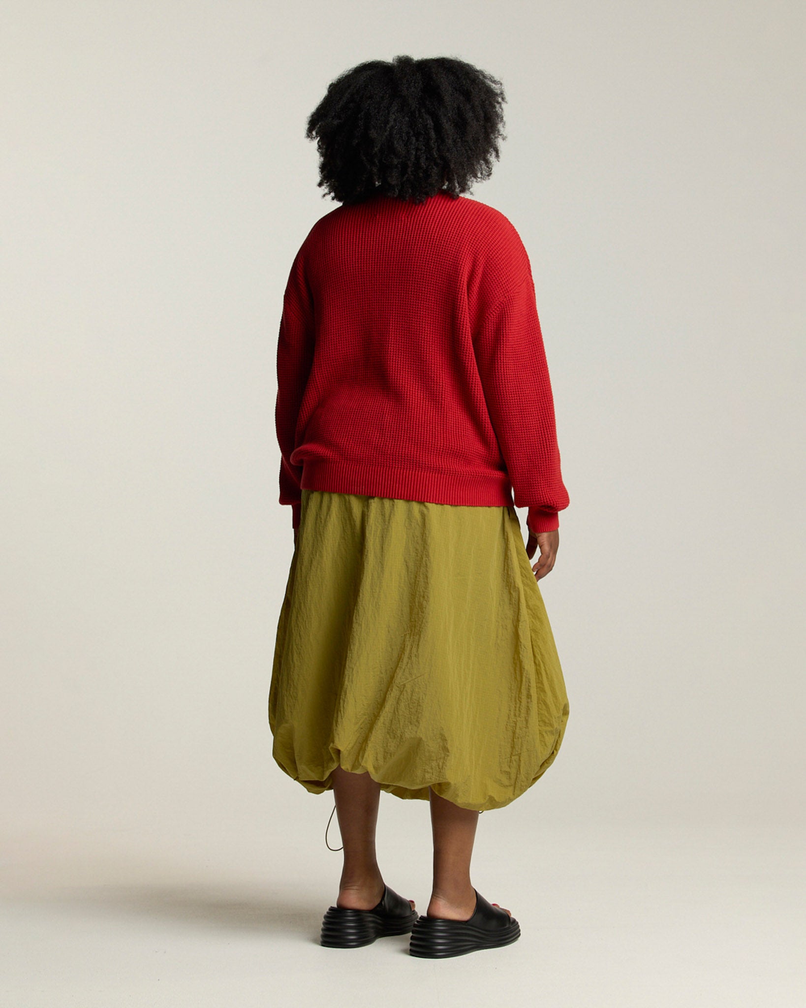 Dreams Waffle Knit - Burnt Orange
