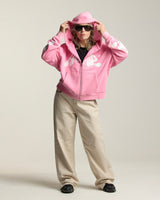 Goosebumps Zip Hoodie - Pink