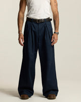Personal Growth Pleated Trousers - Navy