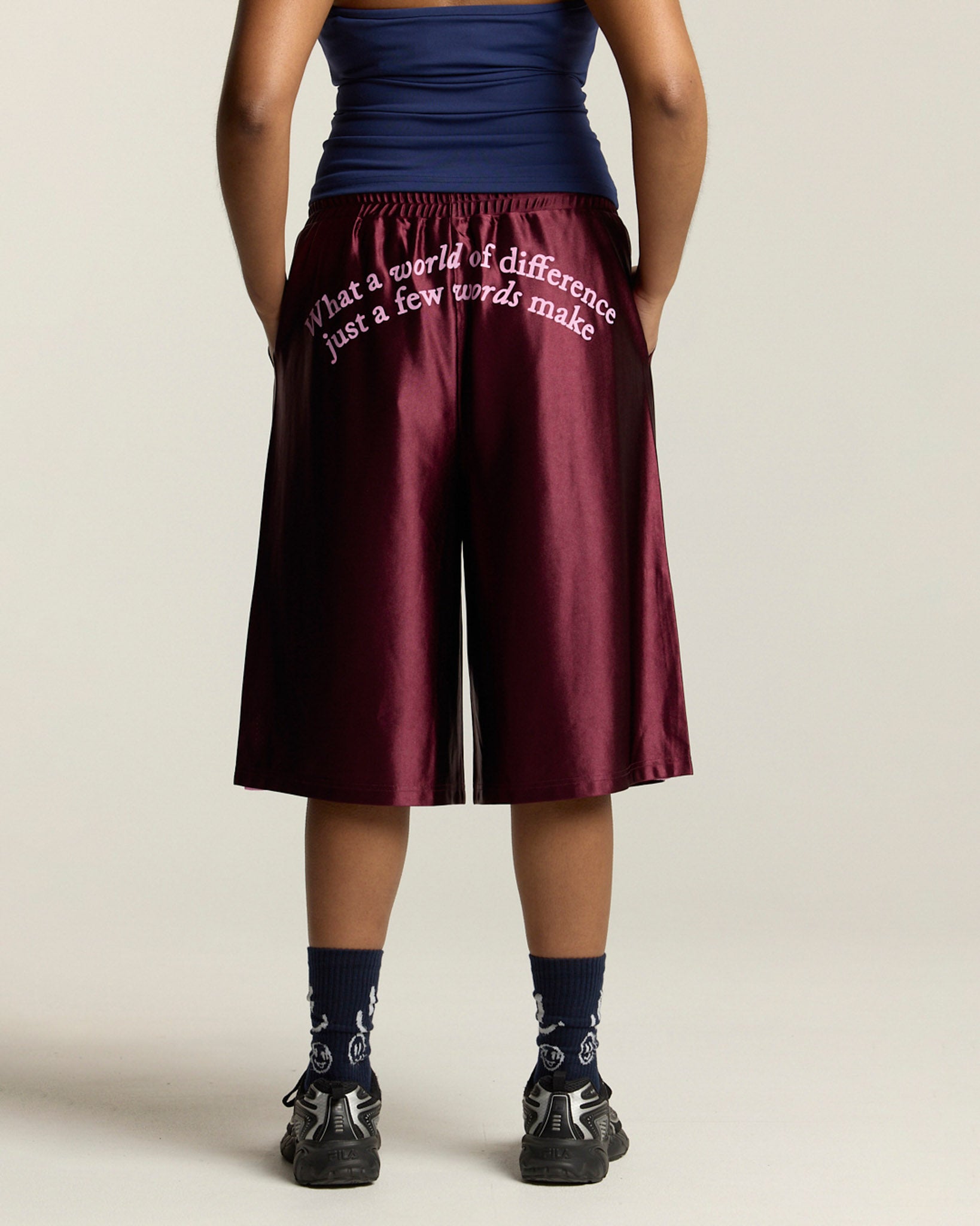 Few Words Basketball Shorts - Burgundy