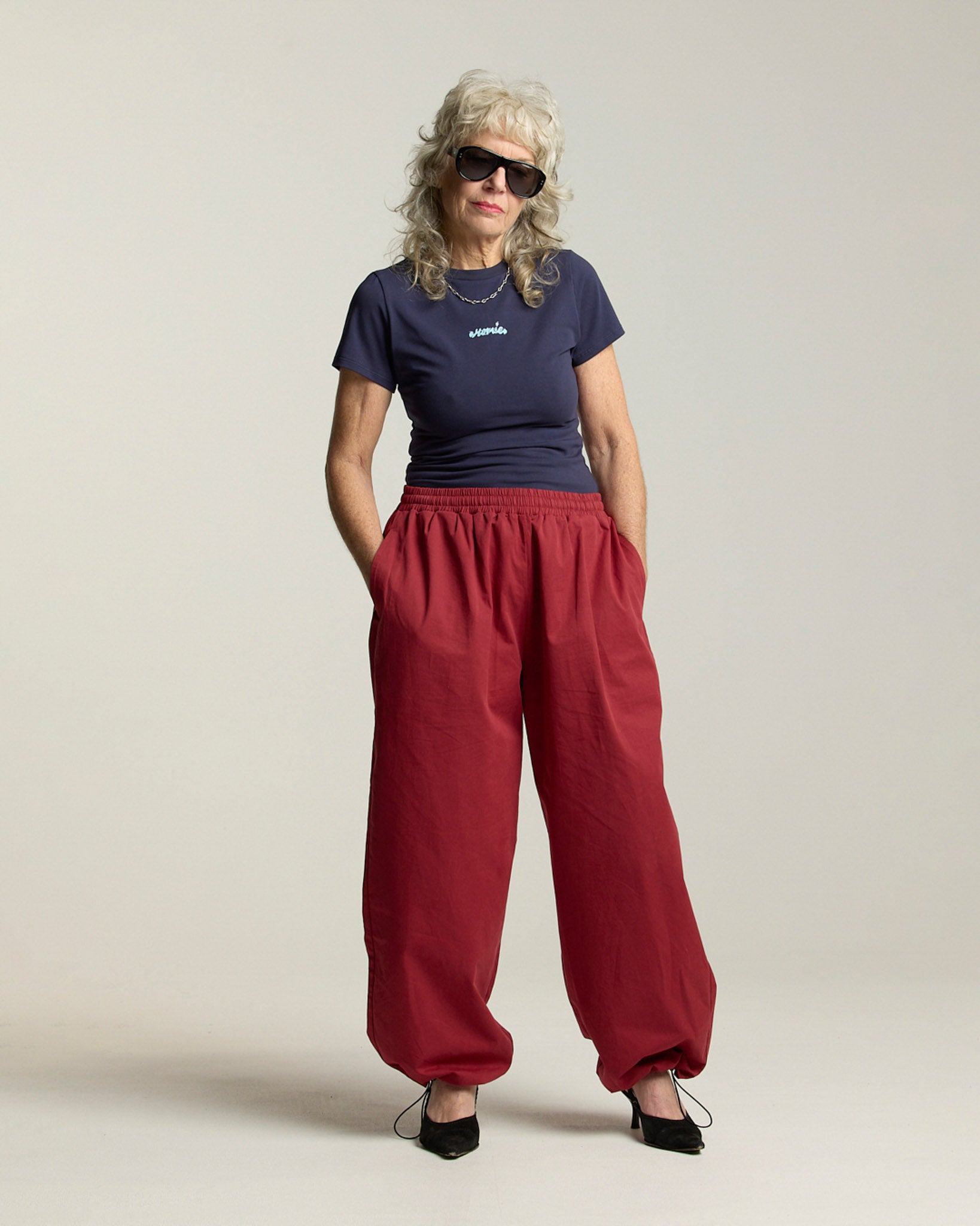 Connect Straight Leg Pants - Burgundy