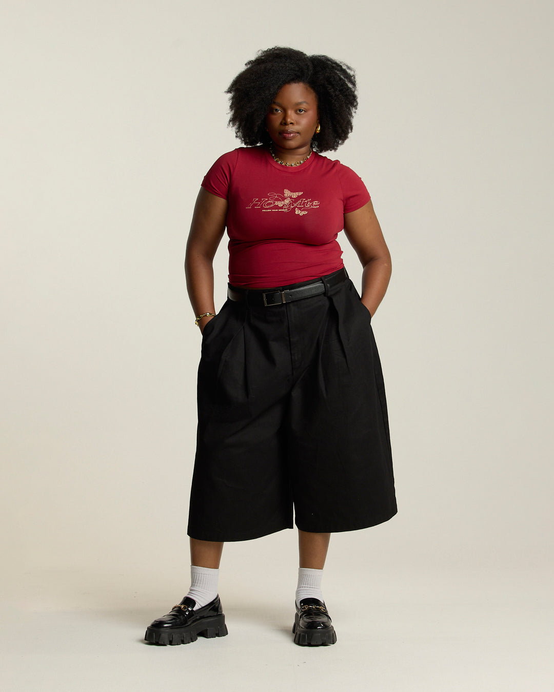 Dreams Baby Tee - Maroon