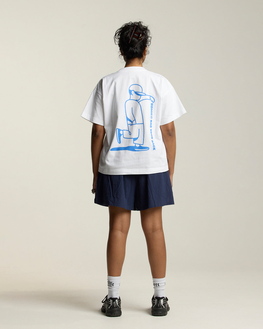 Back Tee - White