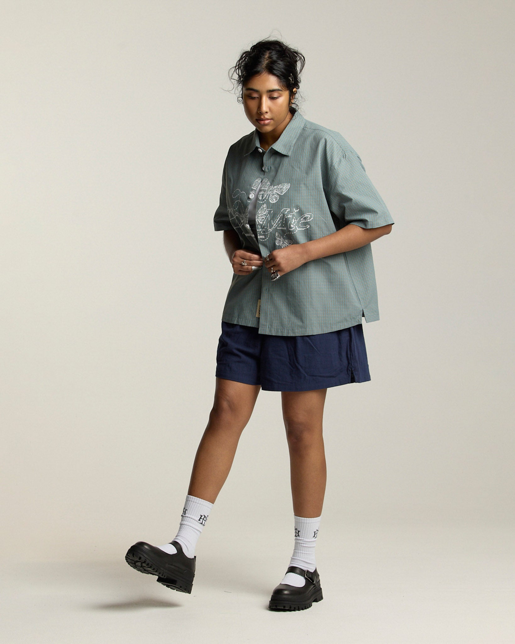 Dreams Boxy Shirt - Medium Blue