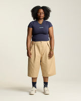 Swirl Baby Tee - Navy