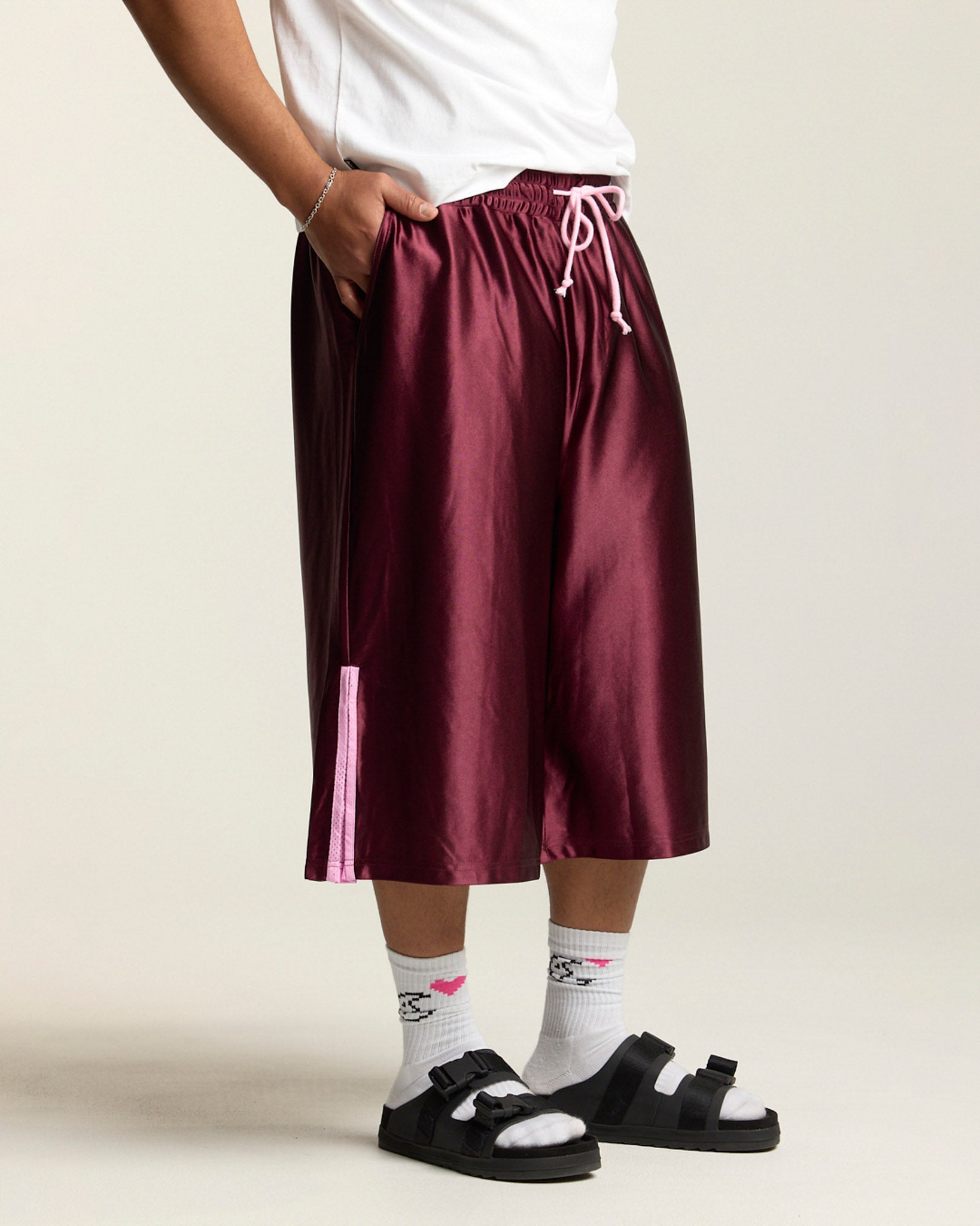 Few Words Basketball Shorts - Burgundy