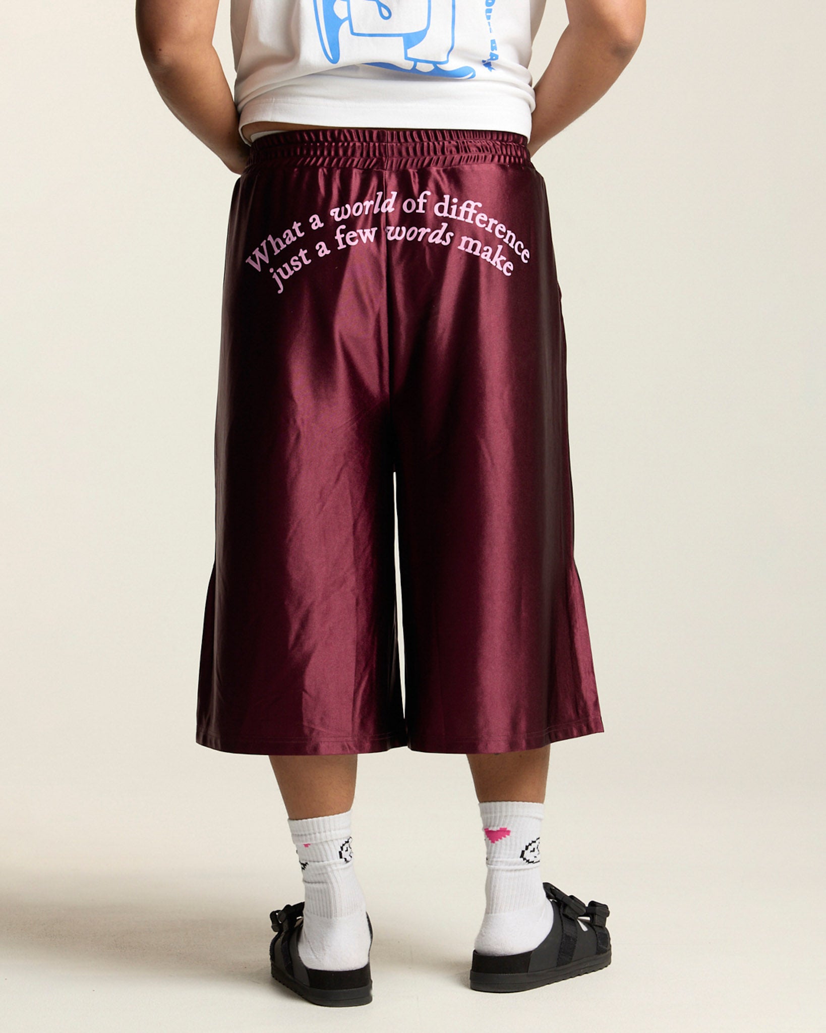 Few Words Basketball Shorts - Burgundy