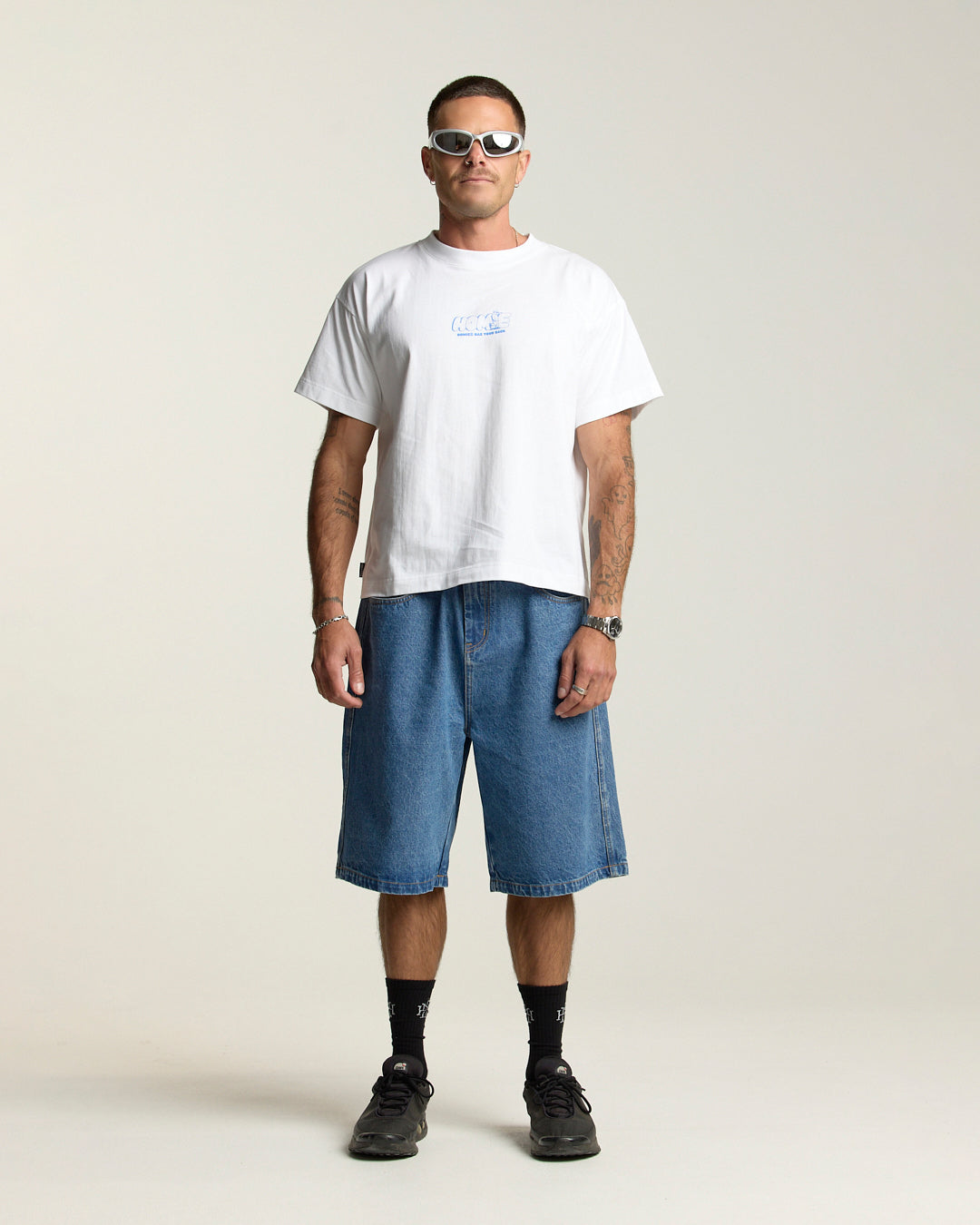 Back Tee - White