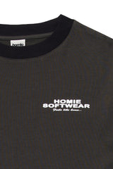 Soft-Wear Ringer Tee - Coal